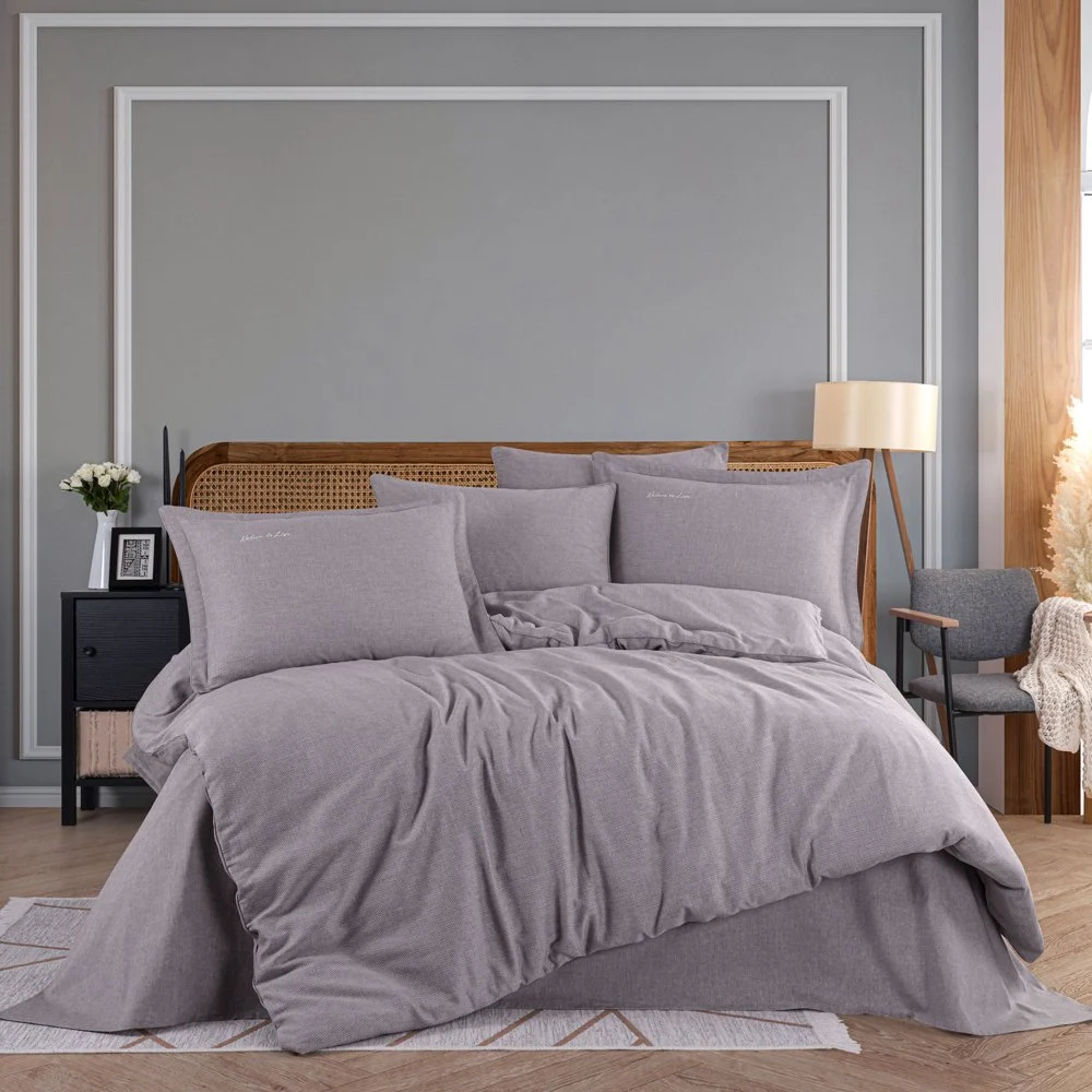 Bumbac 100% - Lenjerie De Pat Bumbac 100% HOBBY - Cafea