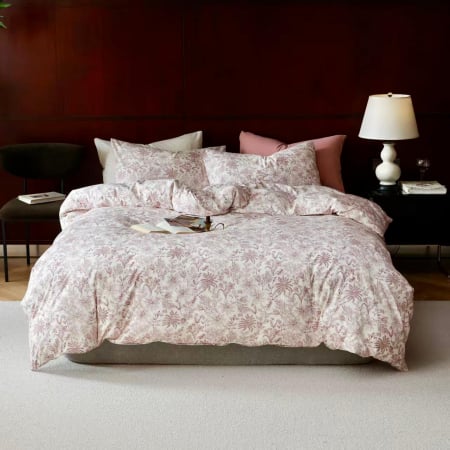 LENJERII DE PAT - Lenjerie De Pat Bumbac 100% - Pastel Floral Rustic