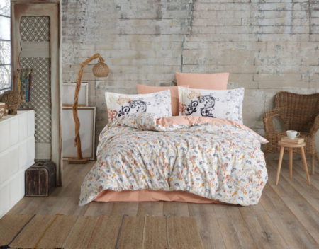 Bumbac 100% Poplin Hobby - Lenjerie De Pat Bumbac 100% Poplin HOBBY - Light Peach Color