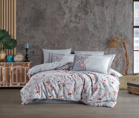 Bumbac 100% Poplin Hobby - Lenjerie De Pat Bumbac 100% Poplin HOBBY - Grey Magnolia