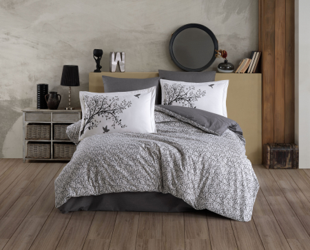 Bumbac 100% Poplin Hobby - Lenjerie De Pat Bumbac 100% Poplin HOBBY - Grey Primavera