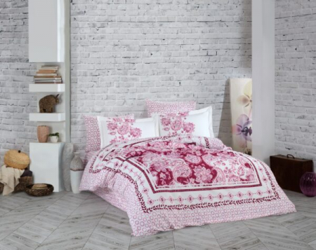 Lenjerie De Pat Bumbac 100% Poplin HOBBY - Model Floral [0]