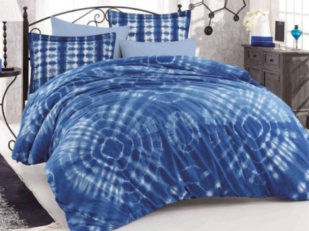 Lenjerie De Pat Bumbac 100% Poplin HOBBY - Albastra [0]