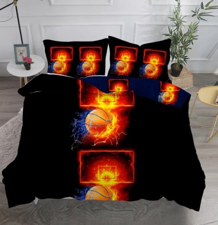 Cearceaf normal - Lenjerie De Pat Bumbac Satinat Premium - Fire