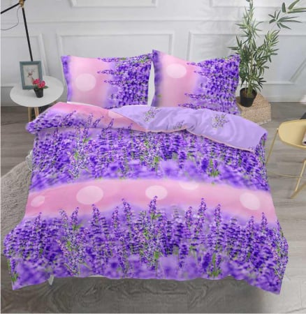 LENJERII DE PAT - Lenjerie De Pat Bumbac Satinat Premium - Lavanda