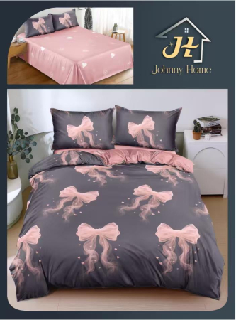 LENJERII DE PAT - Lenjerie De Pat Bumbac Satinat Superior - Fundite Roz