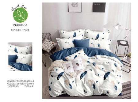 Lenjerie De Pat Bumbac Satinat Superior - Pene [1]