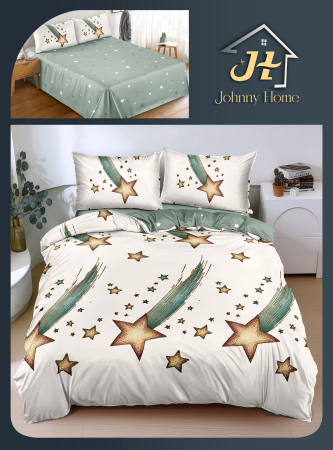 LENJERII DE PAT - Lenjerie De Pat Bumbac Satinat Superior - Stele Cazatoare
