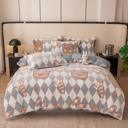 Lenjerie De Pat Cocolino 1 Persoana -  Bear [0]