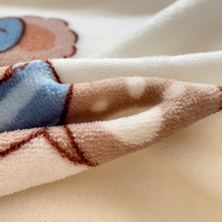 Lenjerie De Pat Cocolino 4 Piese Cu Cearceaf Pat Mare - Bej Cu Ursuleti Si Inimioare [17]