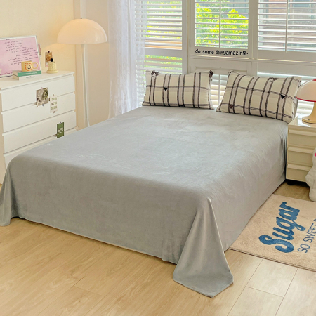 Lenjerie De Pat Cocolino 4 Piese Cu Cearceaf Pat Mare - Dungi Si Fundite [2]