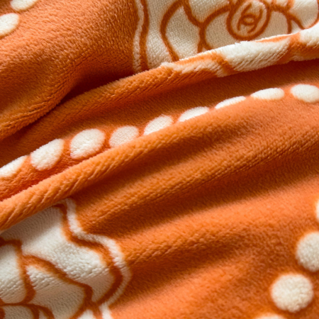 Lenjerie De Pat Cocolino 4 Piese Cu Cearceaf Pat Mare - Portocaliu Cu Trandafiri [25]