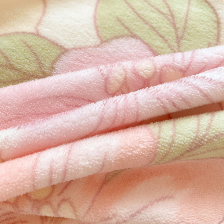 Lenjerie De Pat Cocolino 4 Piese Cu Cearceaf Pat Mare - Roz Cu Flori Pastel [13]