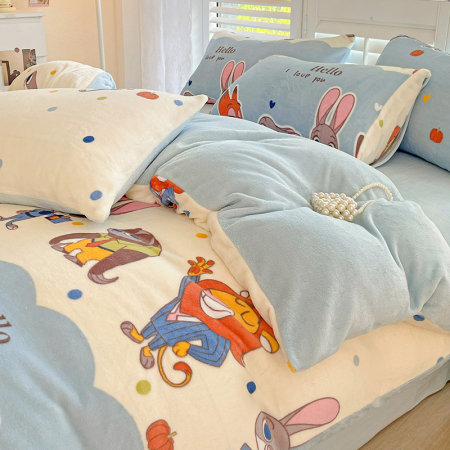 Lenjerie De Pat Cocolino 4 Piese Cu Cearceaf Pat Mare - Zootropolis [21]