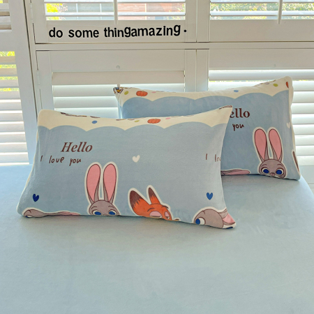 Lenjerie De Pat Cocolino 4 Piese Cu Cearceaf Pat Mare - Zootropolis [1]