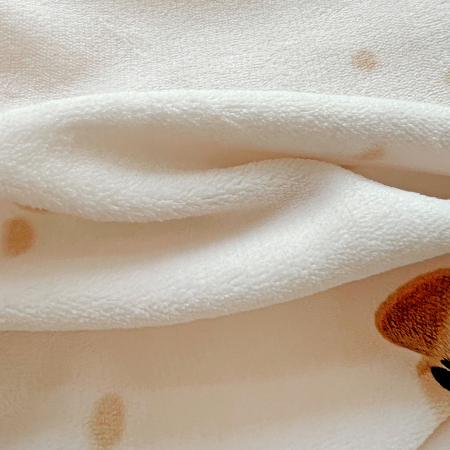 Lenjerie De Pat Cocolino 4 Piese Cu Elastic - Bej Cu Catei [18]