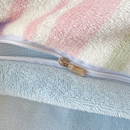 Lenjerie De Pat Cocolino 4 Piese Cu Elastic - Bleu Cu Catei Si Dungi [18]