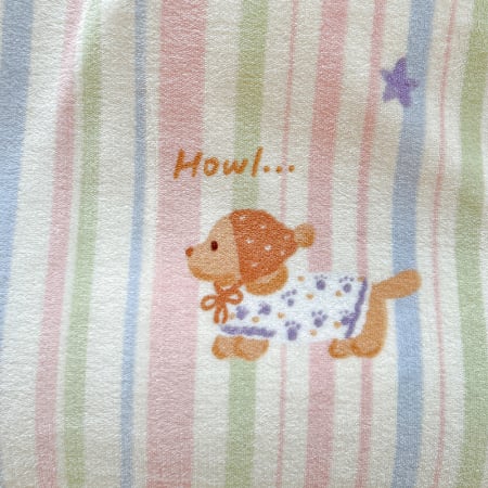 Lenjerie De Pat Cocolino 4 Piese Cu Elastic - Bleu Cu Catei Si Dungi [16]