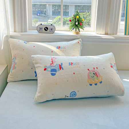 Lenjerie De Pat Cocolino 4 Piese Cu Elastic - Bleu Cu Dinozauri [1]