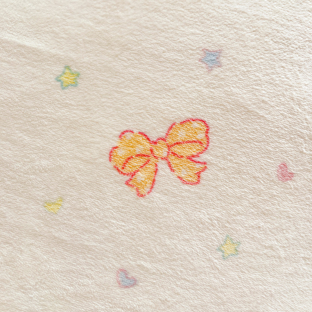 Lenjerie De Pat Cocolino 4 Piese Cu Elastic - Roz Cu Fundite Colorate [16]