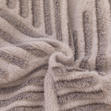 Lenjerie De Pat Cocolino 4 Piese Cu Elastic - Linii Zig Zag [3]