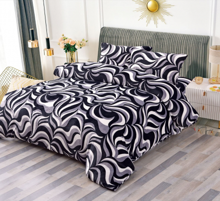 Lenjerii De Pat Cocolino - Lenjerie De Pat Cocolino 4 Piese Cu Elastic - Waves