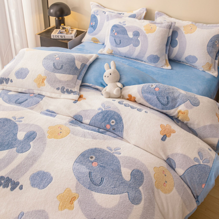 Lenjerie De Pat Cocolino 4 Piese Cu Elastic - Lucky [1]