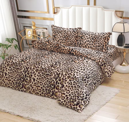LENJERII DE PAT - Lenjerie De Pat Cocolino 4 Piese - Animal Print