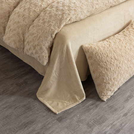 Lenjerie De Pat Cocolino 4 Piese Trandafiri - Crem [5]