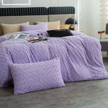 Lenjerie De Pat Cocolino 4 Piese Trandafiri - Lila [9]