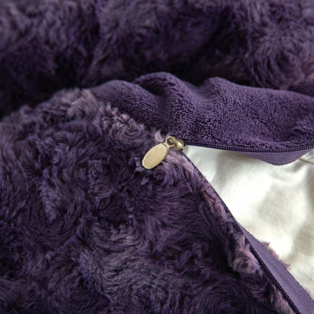 Lenjerie De Pat Cocolino 4 Piese Trandafiri - Mov [4]