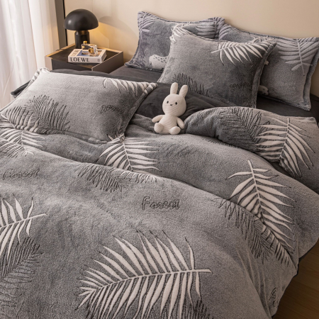 Lenjerie De Pat Cocolino 4 Piese Cu Elastic - White Feathers [2]
