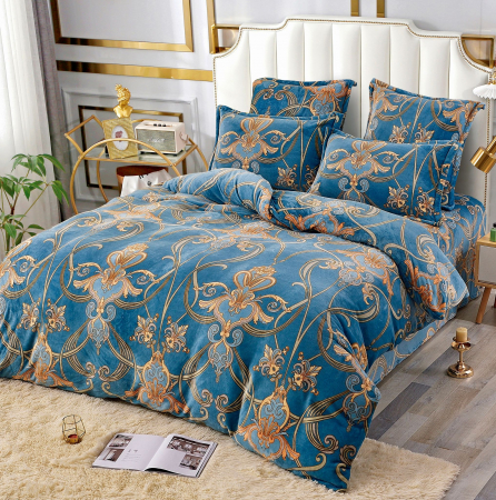 LENJERII DE PAT - Lenjerie De Pat Cocolino 6 Piese - Blue Royal