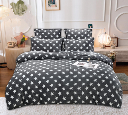LENJERII DE PAT - Lenjerie De Pat Cocolino 6 Piese - White Stars