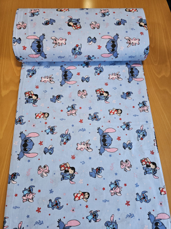 Lenjerie De Pat Din Bumbac 100% Ranforce King Size - Stitch Si Lilo La Joaca [2]