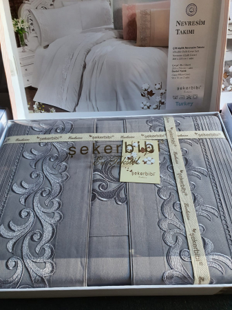 Lenjerie De Pat Din Bumbac 100% Ranforce - Gri [0]