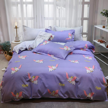 Cearceaf normal - Lenjerie De Pat Din Bumbac Satinat 1 Persoana - Moon