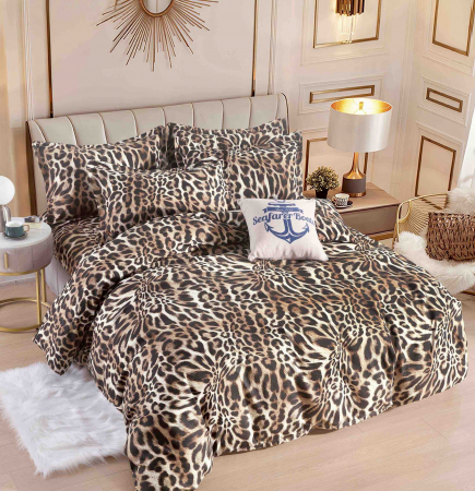 Lenjerii Bumbac Tip Finet - 1 Persoana - Lenjerie De Pat Finet 1 Persoana - Animal Print