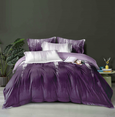 Lenjerii Bumbac Tip Finet - 1 Persoana - Lenjerie De Pat Finet 1 Persoana - Armonie Violet