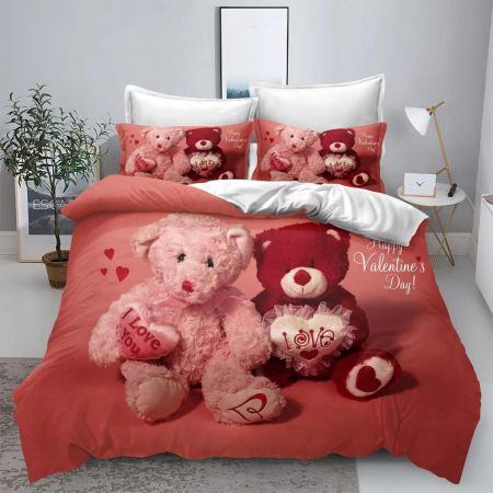 Lenjerie De Pat Finet 1 Persoana - I Love You Lenjerii Pentru Copii - 1 persoana - Lenjerie De Pat Finet 1 Persoana - I Love You