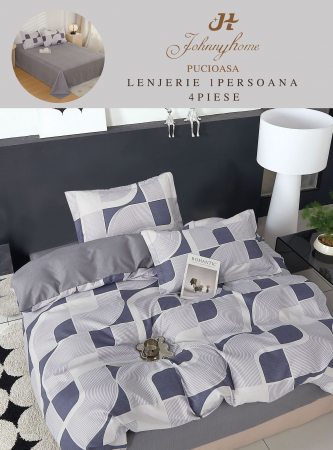 Lenjerii Bumbac Tip Finet - 1 Persoana - Lenjerie De Pat Finet 1 Persoana - FormeAbstracte