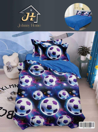 LENJERII 1 PERSOANA - Lenjerie De Pat Finet 1 Persoana - Mingi De Fotbal In Galaxie