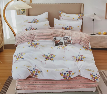 Cearceaf normal - Lenjerie De Pat Finet - Buchet Floral