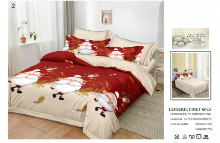 LENJERII DE PAT - Lenjerie De Pat Finet Craciun - Omuleti De Zapada