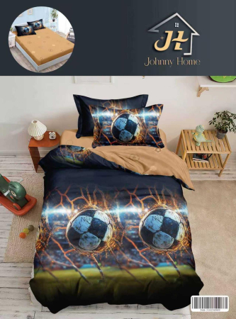 LENJERII 1 PERSOANA - Lenjerie De Pat Finet Cu Elastic 1 Persoana - Minge De Fotbal La Poarta