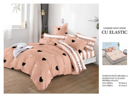 Bumbac Tip Finet Cu Elastic - Lenjerie De Pat Finet Cu Elastic - Missing