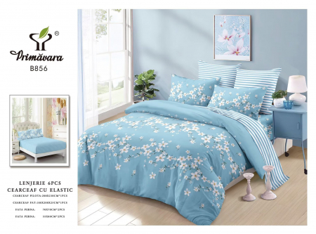 LENJERII DE PAT - Lenjerie De Pat Finet Cu Elastic - Just Blue