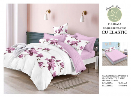 Lenjerie De Pat Finet Cu Elastic - Magnolie [1]