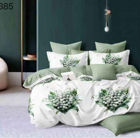 Bumbac Tip Finet 6 Piese - Lenjerie De Pat Finet - Flori De Margaritar