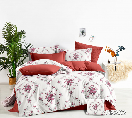 Bumbac Tip Finet 6 Piese - Lenjerie De Pat Finet - Roses